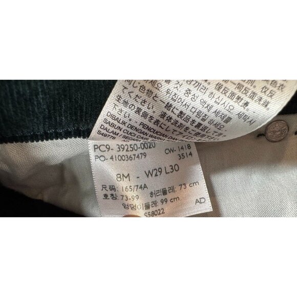 Levi's Classic Straight Corduroy Jeans Emerald Green Mid Rise Women's 8 M 29x30 - Picture 14 of 14